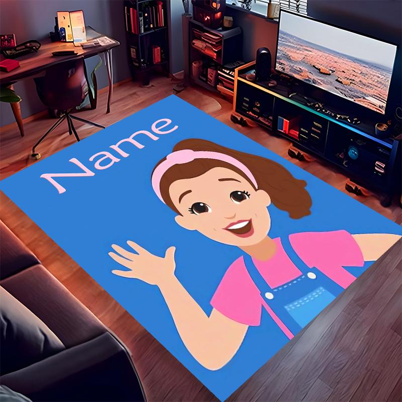 Custom personalization Ms. Rachel Print Area Rug - Soft, Washable Non-Slip Indoor Mat,Living Room,Home&Office Decorative Rug