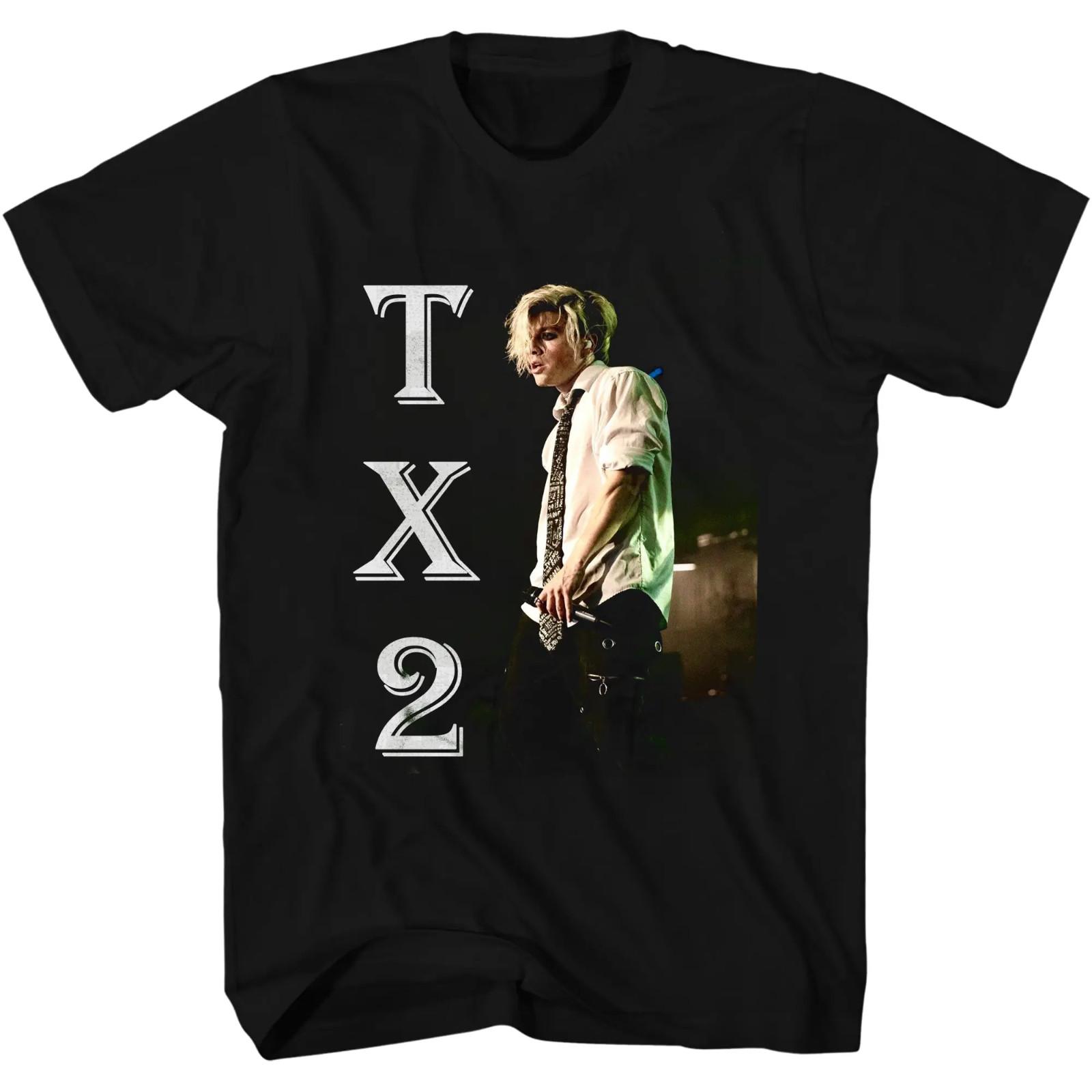 TX2 band artwork black shirt short sleeve All sizes JM2212 S разноцветный