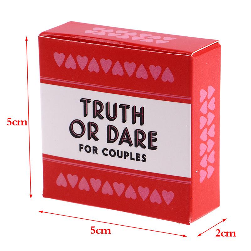 English Couples Truth or Dare Game Cards Available
