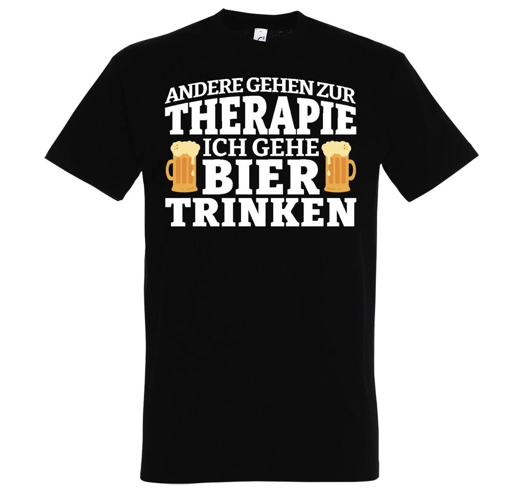 Youth Designz Mens T-Shirt I GO DRINKING BEER Fun Funny Drinking Therapy