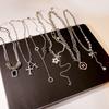 Neck Chain Metal Punk Hip Hop Style Sweater Chain Collarbone Chain Trendy Cool Multi-Layer Design