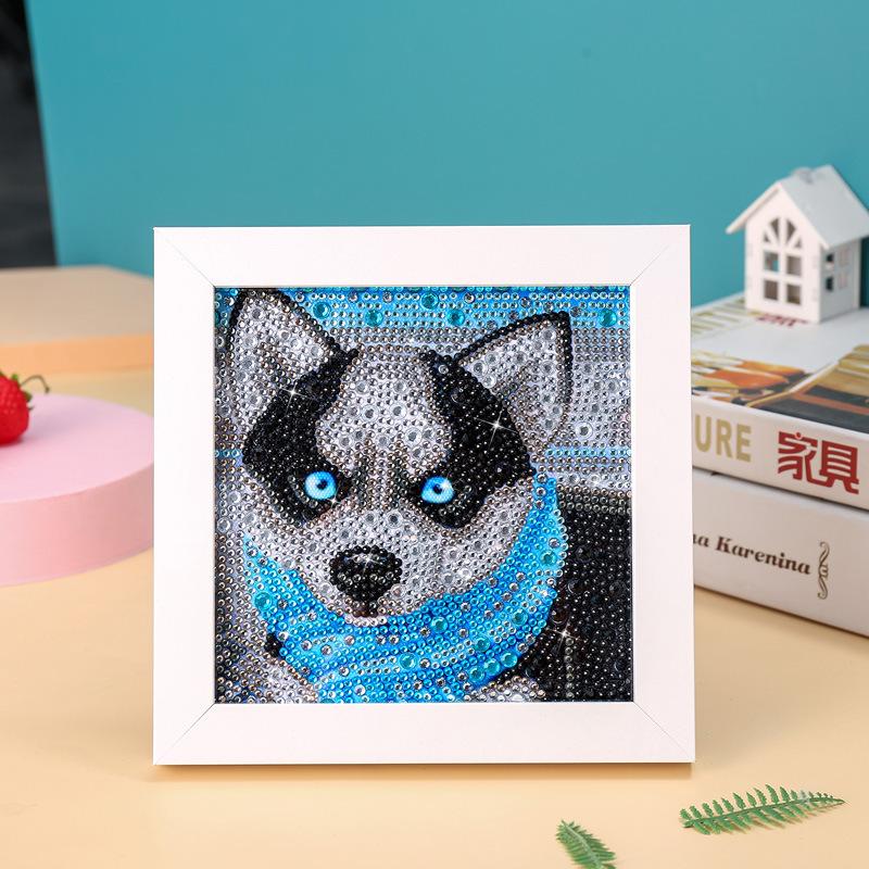 Kids Full Drill 5D Diamond Painting Kit, Cartoon Animal Handmade Diy Diamond Paste Decor Art