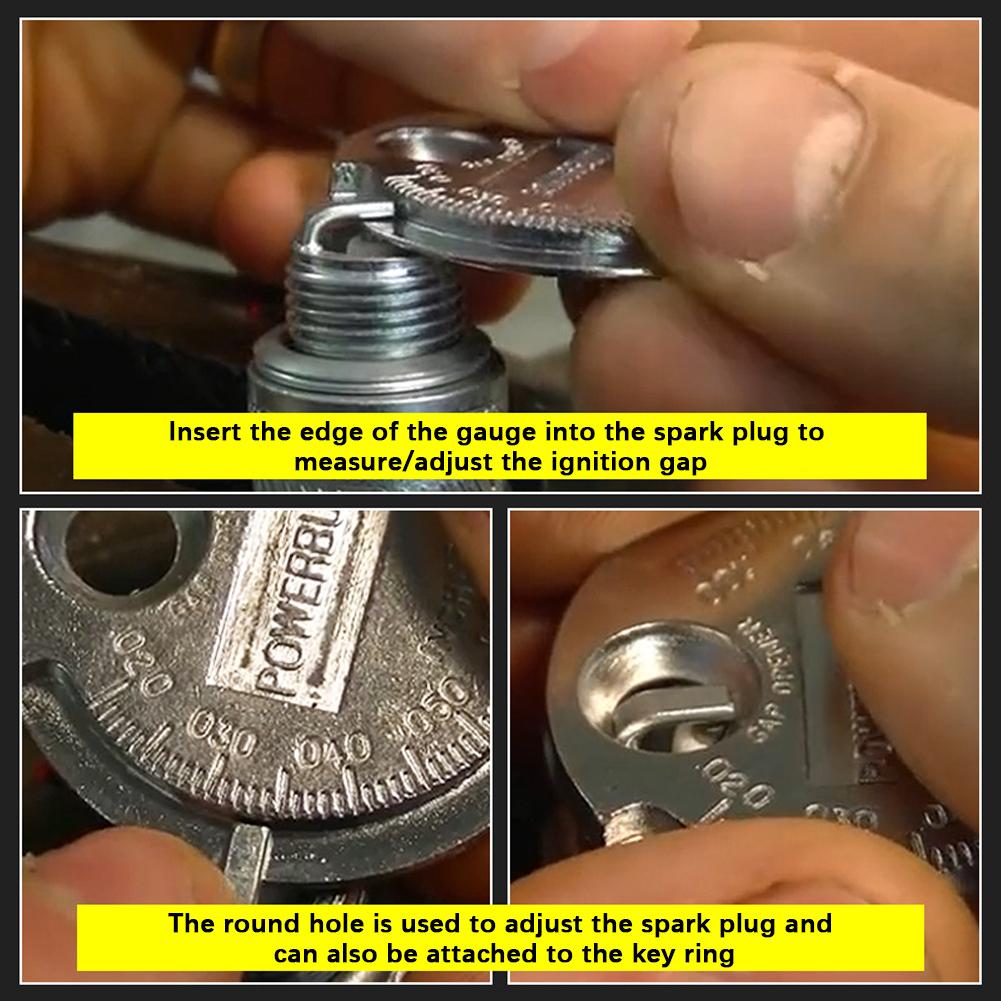 Instrument de măsurare a decalajului pentru bujii cu gamă de 0,6-2,4 mm Instrument de măsurare a decalajului de bujie pentru mașină