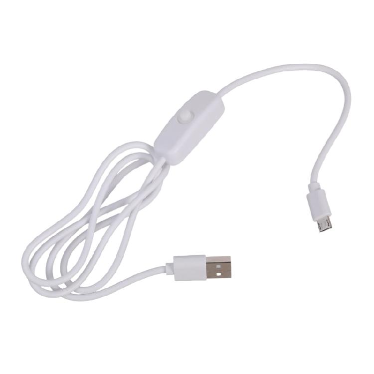 Upgrades USB to Tiny USB Charging Cable Featuring Convenient On Off Control Switches Flexible Cable for Home Office Use