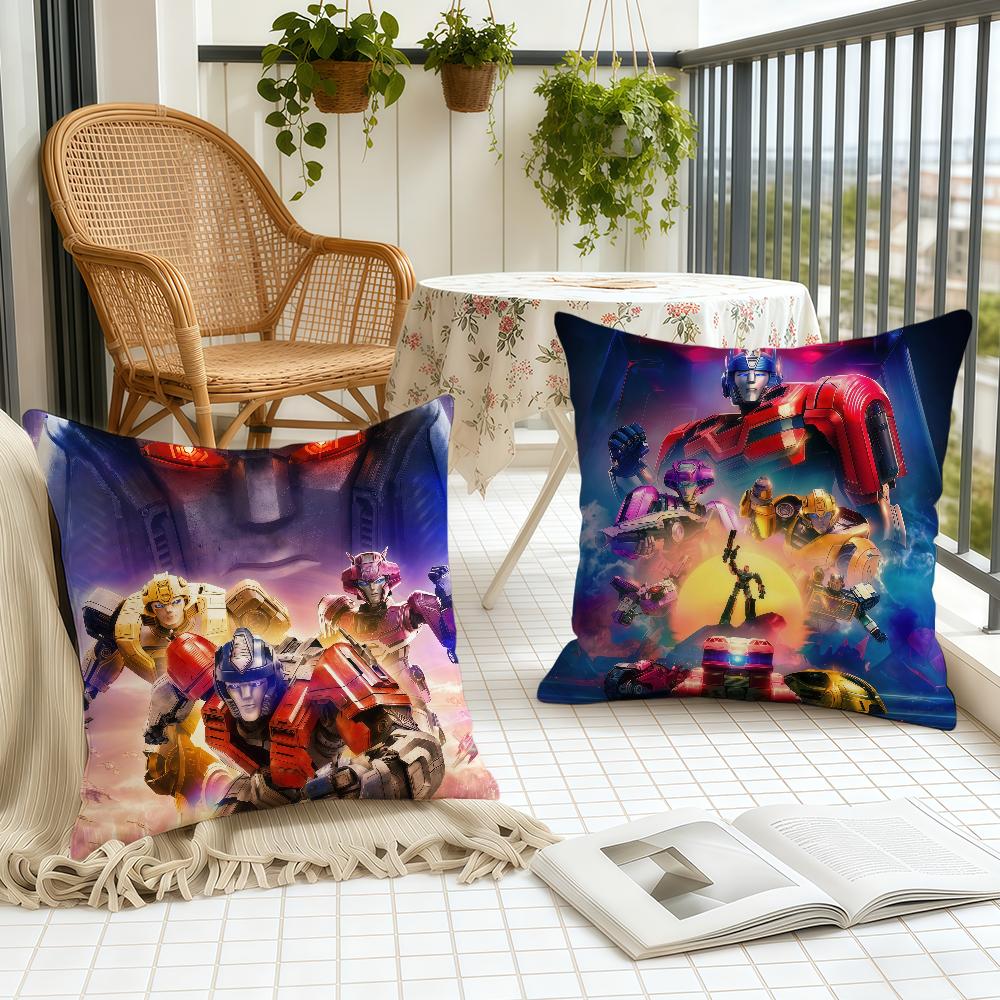 T-Transformers-ES Cartoon O-One-ES cushion cover Home Office Birthday Anniversary Gifts Soft Skin Friendly Cushion Cover