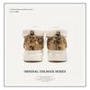 Unisex Winter Snow Boots With Leopard Print Warm Faux Fur Lining Rubber Sole Short Shaft Round Toe Lace-Up