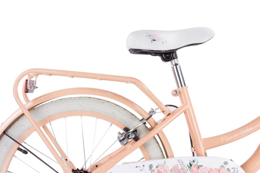 20 Inch Bicycle For A Girl Child Shimano 6 Gears Flower Bike Apricot Sun Baby