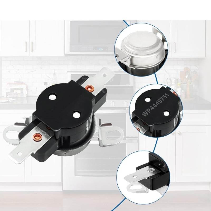 WP4449751 Range Oven Limit Thermostat Replacement Oven Range High Limit Switches Repalce Part Ensures Cooking Reliability