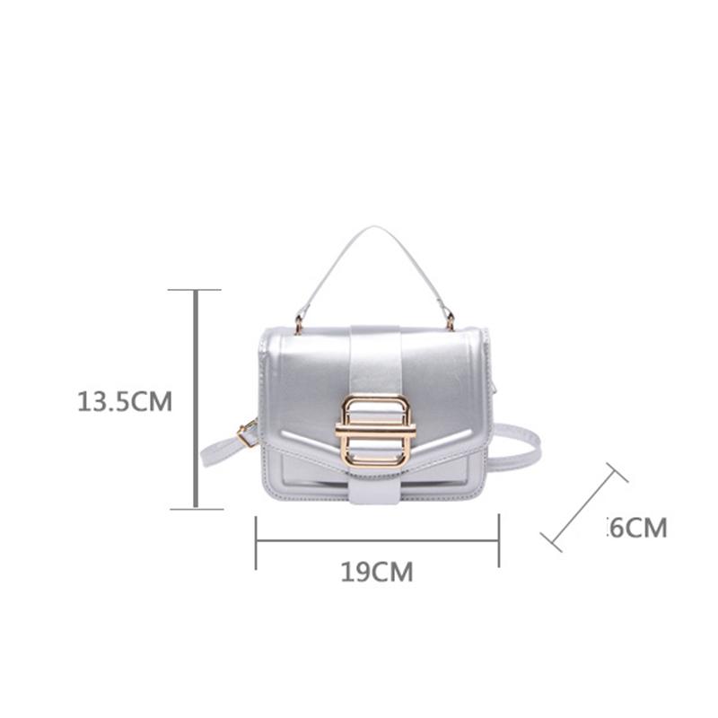 PU Leder Damen Handtaschen Luxus Designer Damen Schultertasche Neue Mode Bonbonfarbe Kleine Quadratische Tasche Umhängetasche KTY