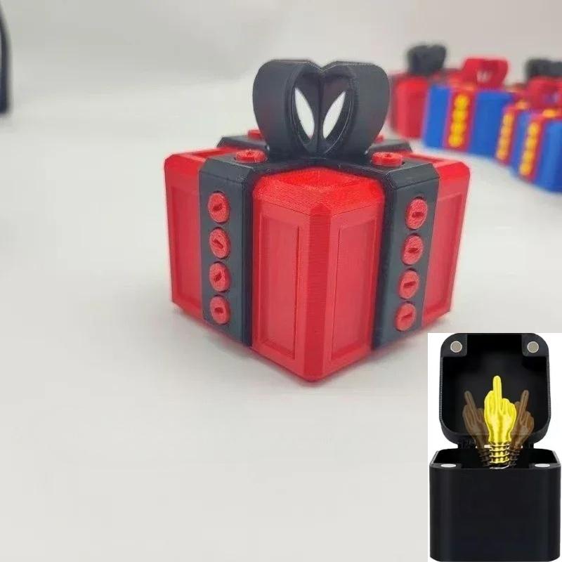 Από το κουτί αναδυόμενο Κουτί Δώρου Μέσου Δακτύλου Δημιουργική Διακόσμηση Γραφείου Σπιτιού Δώρα Μέσο Δάκτυλο Πρωτότυπο Χριστουγεννιάτικο Αστείο Δώρο Φάρσας