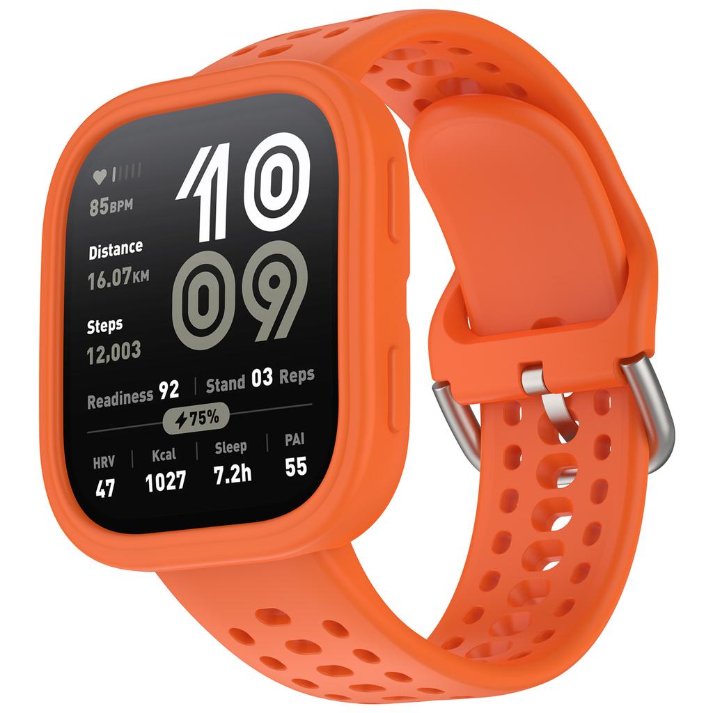 Armband+Gehäuse für amazfit bip 6 Uhrenarmband Ersatzband Armband Silikon Sport correa Armband+Abdeckung amazfit bip 6 Zubehör