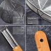 Wen Cheng Stainless Steel Wooden Handle Skimmer