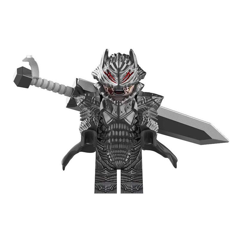 

Аниме Мультфильм Сборные Совместимые Подвижные Кирпичики Берсерк Гатс Мини Пазл Фигурки Экшн Модель Строительные Блоки Игрушки