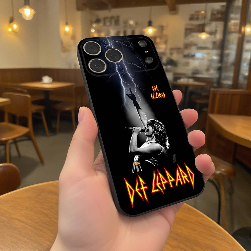 

D-Def Band L-Leppard Phone Case For iPhone 17,16,15,14,13,12,11,Pro,XS,Max,XR,Plus,E,SE4,Mini Black Soft Cover iPhone16pro