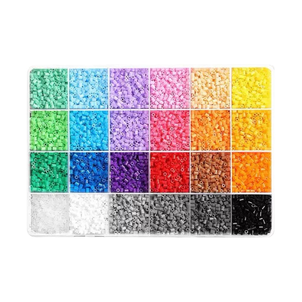 2.6MM Plastic Ironing Beads DIY Color Puzzle Fuse Beads Kit Lightweight & Portable for Indoor Entertainment Party Activities