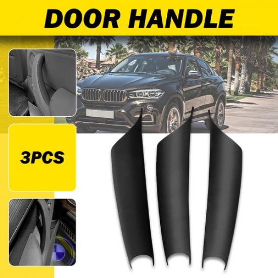 3PCS Pull Door Ide Handle Covers For Beige/Black BMW F15 X5 X6 F16 2014-2018