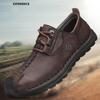 38-48 Large Size Leather Shoes Men's Microfiber Leather Soft Bottom Winter Men's Shoes Business Casual Leather Shoes