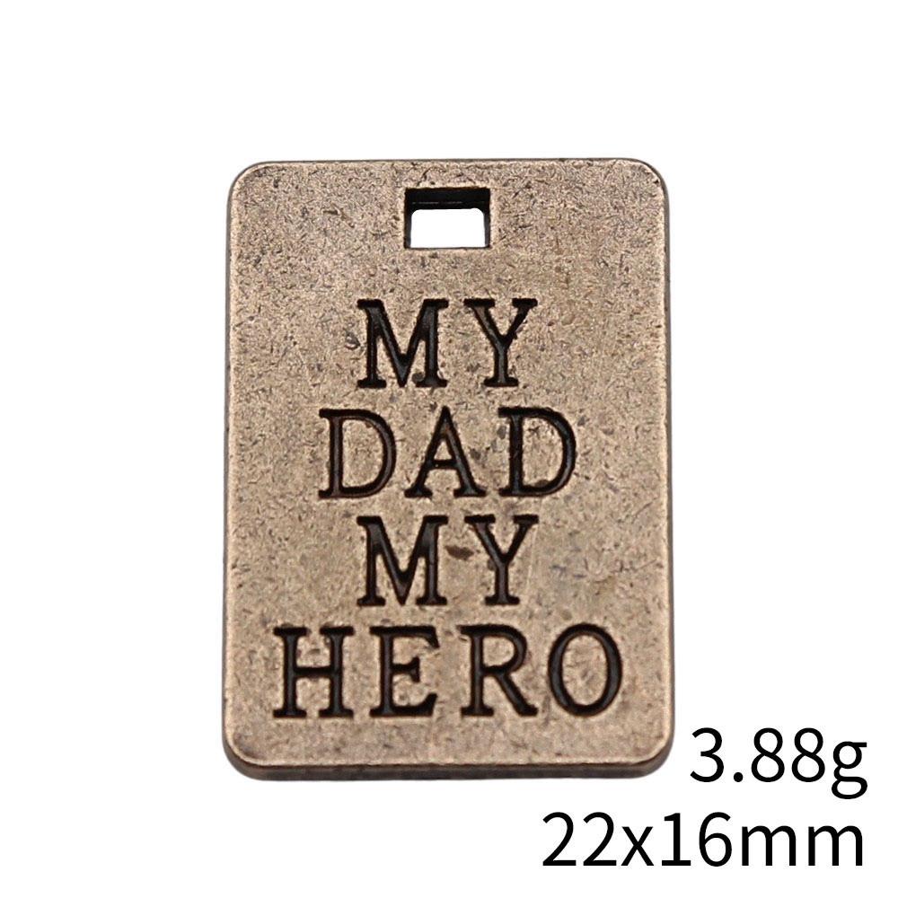 Gifts For Women Charms Bulk Family Member Heart Tags Charms Pendant Souvenir Male Pendant