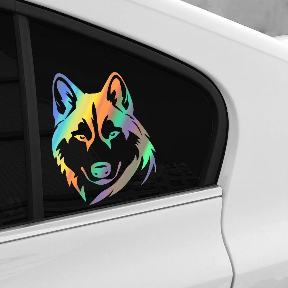 Husky Hunde Aufkleber Auto Fenster Wildnis Wolf Aufkleber Haustier Hund Grafiken LKW Laptop Wohnmobil Stoßstange Vinyl Aufkleber Dekor Zubehör