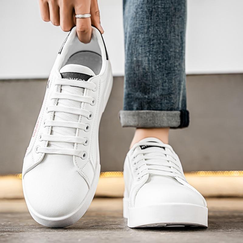 Love Heart White Shoes Student Sneakers Men's Niche Harajuku Men's Shoes Spring Sports Casual Shoes