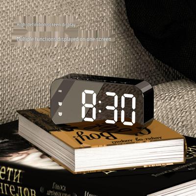 Simple Dual-Use LED Alarm Clock with Voice Control and Temperature Display for Students