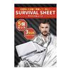 [CAMPDIECAST] Aluminum Sheet Emergency Blanket Set of 5 Quiet Disaster Prevention Goods (140cm x 200cm)