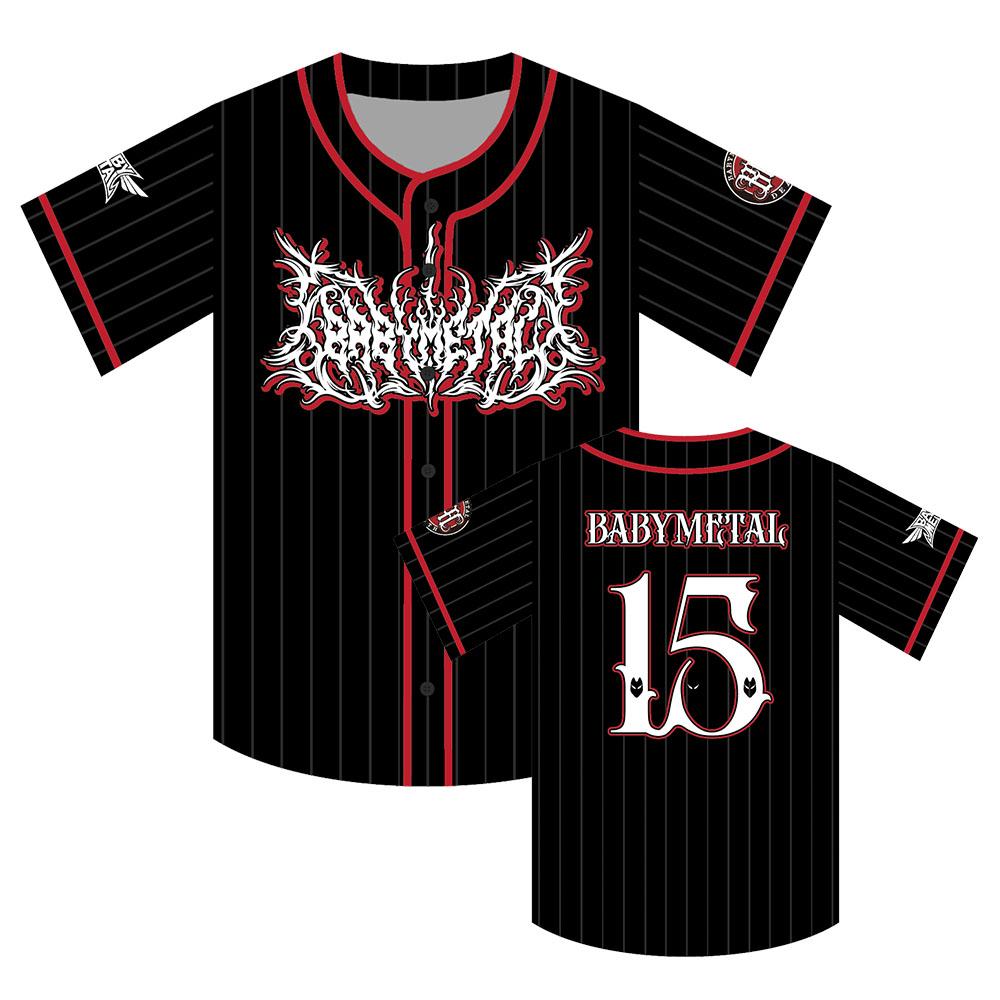 BASEBALL JERSEY Unisex Button‑Up Summer Shirts Short Sleeve Gothic Style Graphic Print Clothing Men Women Tops