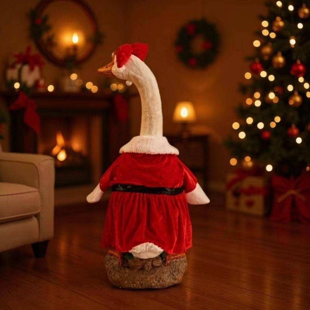 Handcrafted Christmas Porch Goose Outfits Adjustable Hat Creative Porch Goose Costume Cute Funny Garden Goose Costume