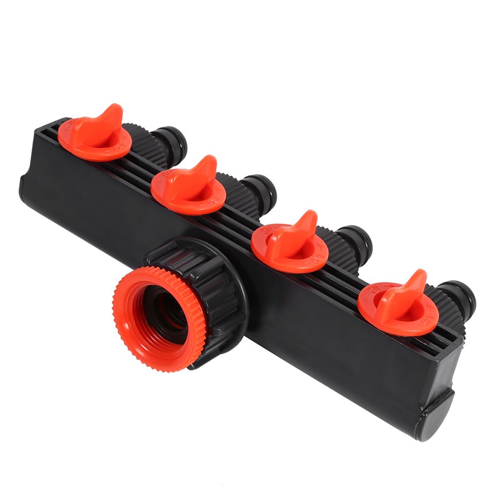 Hose Pipe Splitter Plastic Drip Irrigation Watering Agricultural 4 Way Tap Connectors Garden