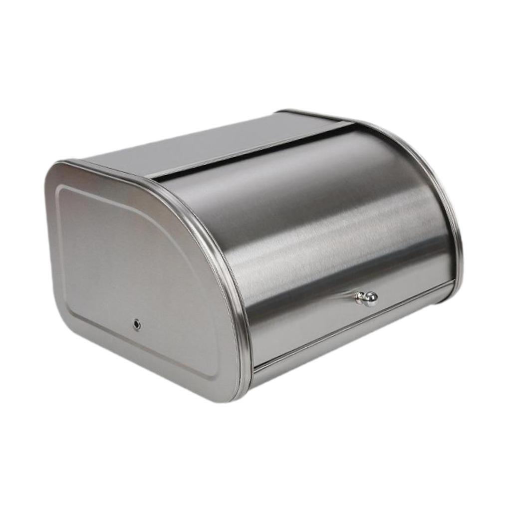 Bread Box Bread Keeper Bread Holder Multipurpose Bread Container with Roll Top Lid for Bakery Cafe Kitchen Counter