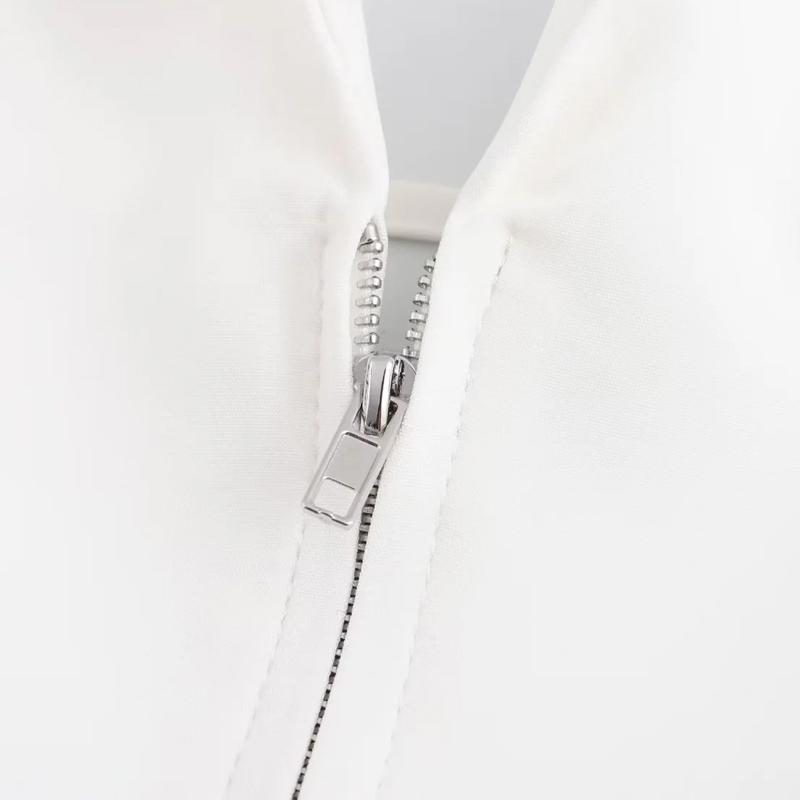 Letní Sexy Halter Bez zad Tílko Ženy Elegantní Ležérní Zip Šněrování Slim Topy Dámská Móda Šik Pevná Streetwear Párty Trička