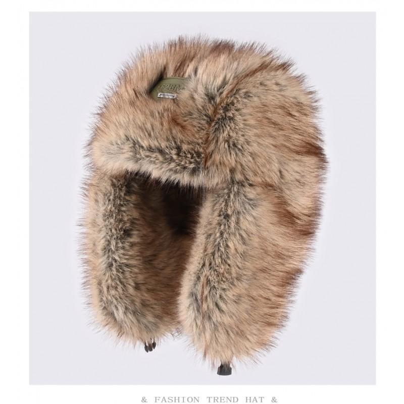 Unisex Warm Fleece Hat Winter Outdoor Riding Ear Protection Thick Cap Stylish Round Top Beanie