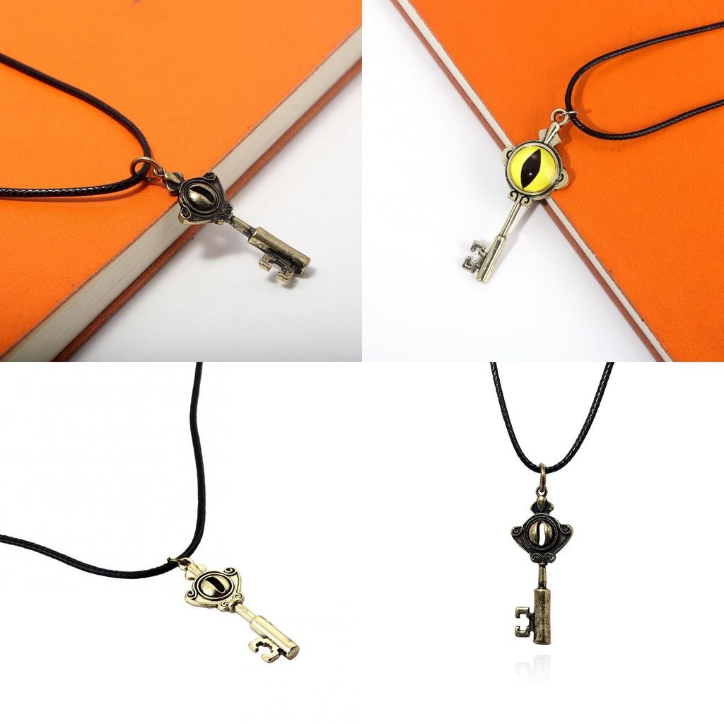 The Owl House Vintage Eye Key Design Alloy Pendant Necklace For Fans And Collectors