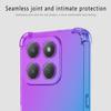Rainbow Gradient Transparent Case For Honor 400 Smart 5G Four Corners Shockproof Soft Silicone Back Cover For Honor X7D 4G 5G