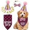 Pet Birthday Decoration Set Dog Triangle Scarf Hat Tie Party Theme Supplies Cute Pet Dress Up Equipment