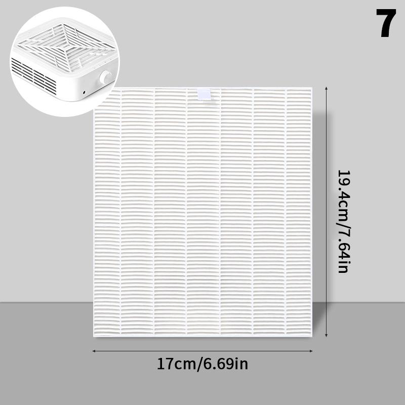 Brushless Nail Dust Extractor Filter - Replacement Filter for Nail Vacuum Cleaner Manicure Screen Plate Nail Dust Collector
