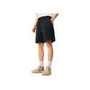 Série Estilo de Vida Esportivo Li Ning Cor Sólida Respirável Versátil Simples Shorts Esportivos Shorts Masculinos Preto AKSV285-3