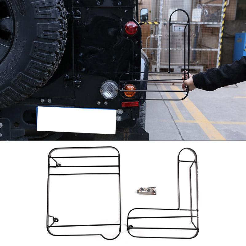 For Land Rover Defender 110 2004-2019 Car Headlight Lampshade Headlamp Lens Cover Protection Net Grill Guard Trim