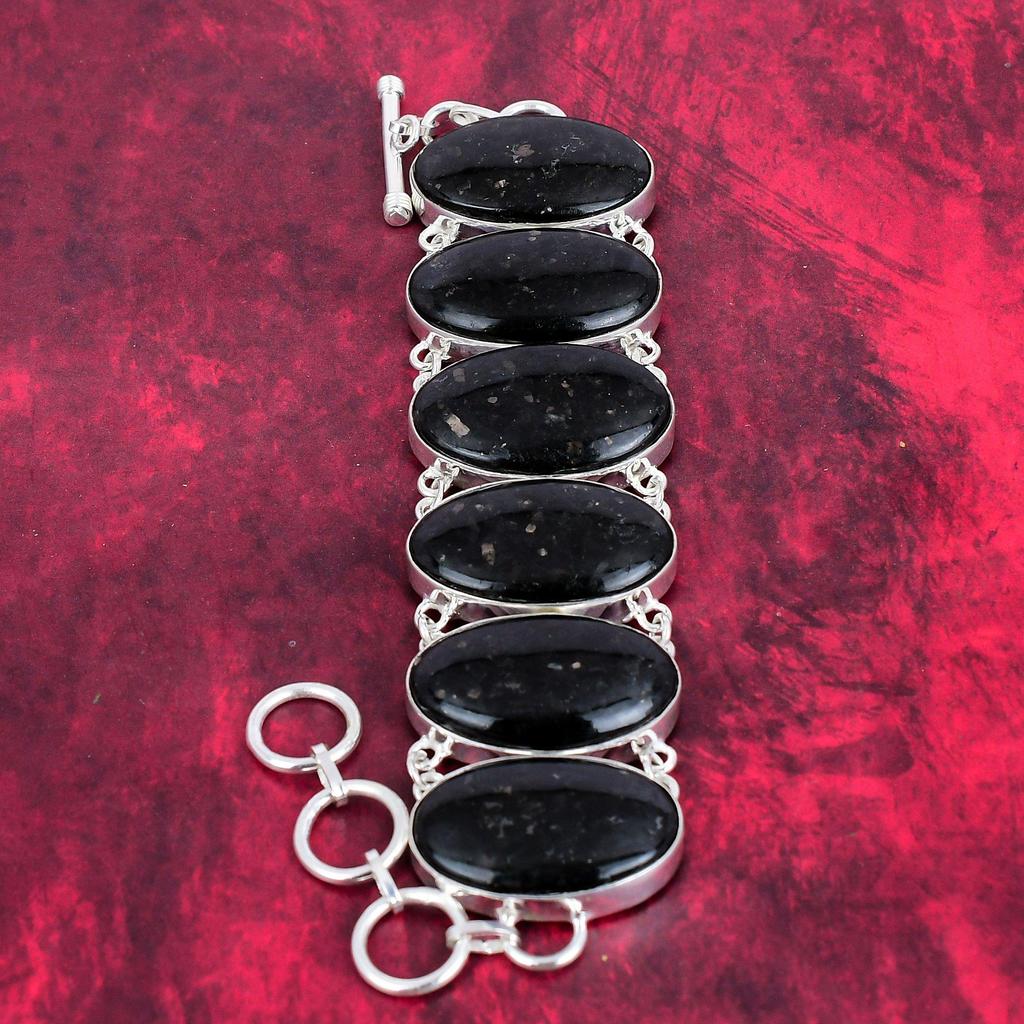 Nummite  Gemstone Bracelet , 925 Solid Sterling Silver Jewelry, Designer Jewelry Adjustable Chain Bracelet, Handmade Bracelet For Gift