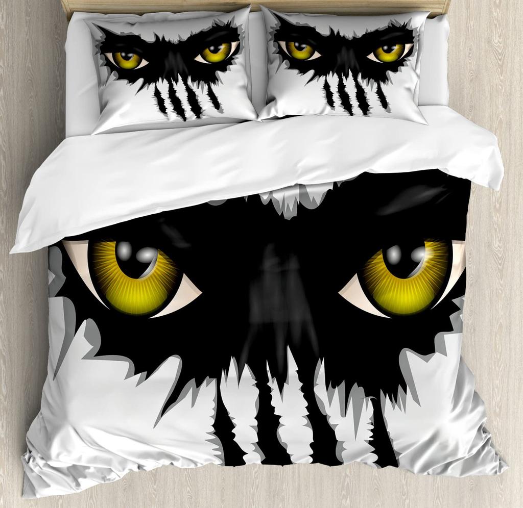 Eye Duvet Cover Set For Teens Adults Quilt Covers Queen King Size Lightweight Down With 2 Pillowcases 1 Duvet Cover No Comforter