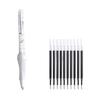 11 Pack Elastic Barrels Technology Gel Pen Soft Nonslip Grip Quick Dry Ink Great For Prolonged Writing Comfort Students