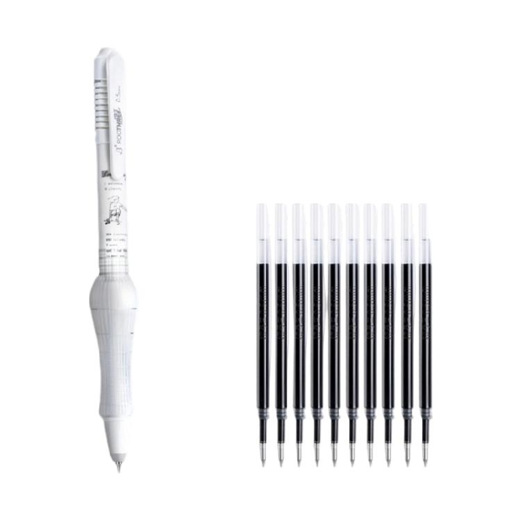 11 Pack Elastic Barrels Technology Gel Pen Soft Nonslip Grip Quick Dry Ink Great For Prolonged Writing Comfort Students