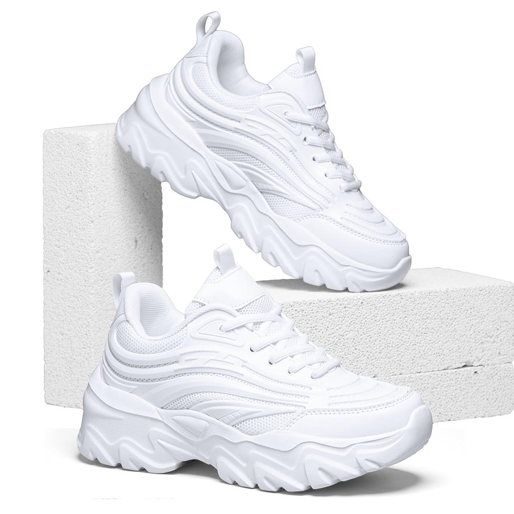 TUINANLE New Arrival: Stylish, Versatile Couple's Sneakers – Dad Shoes, Plus Sizes, Comfortable, Thick-Soled Sneakers, Sizes 35–46
