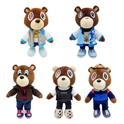Kanye Teddy Bear Peluche Cartone Animato Orsetto Bambole Peluche Peluche Natale Regalo di Compleanno per Bambini 26cm-30cm