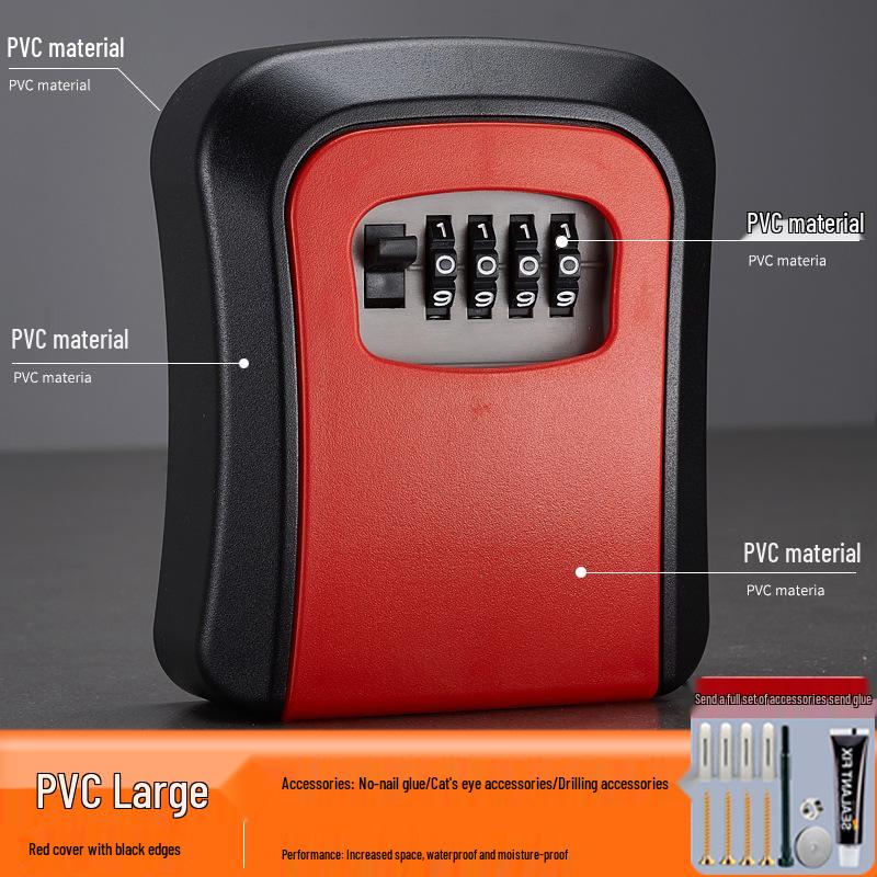 Wall-Mounted Anti-Theft Key Lock Box for Homes and Construction Sites