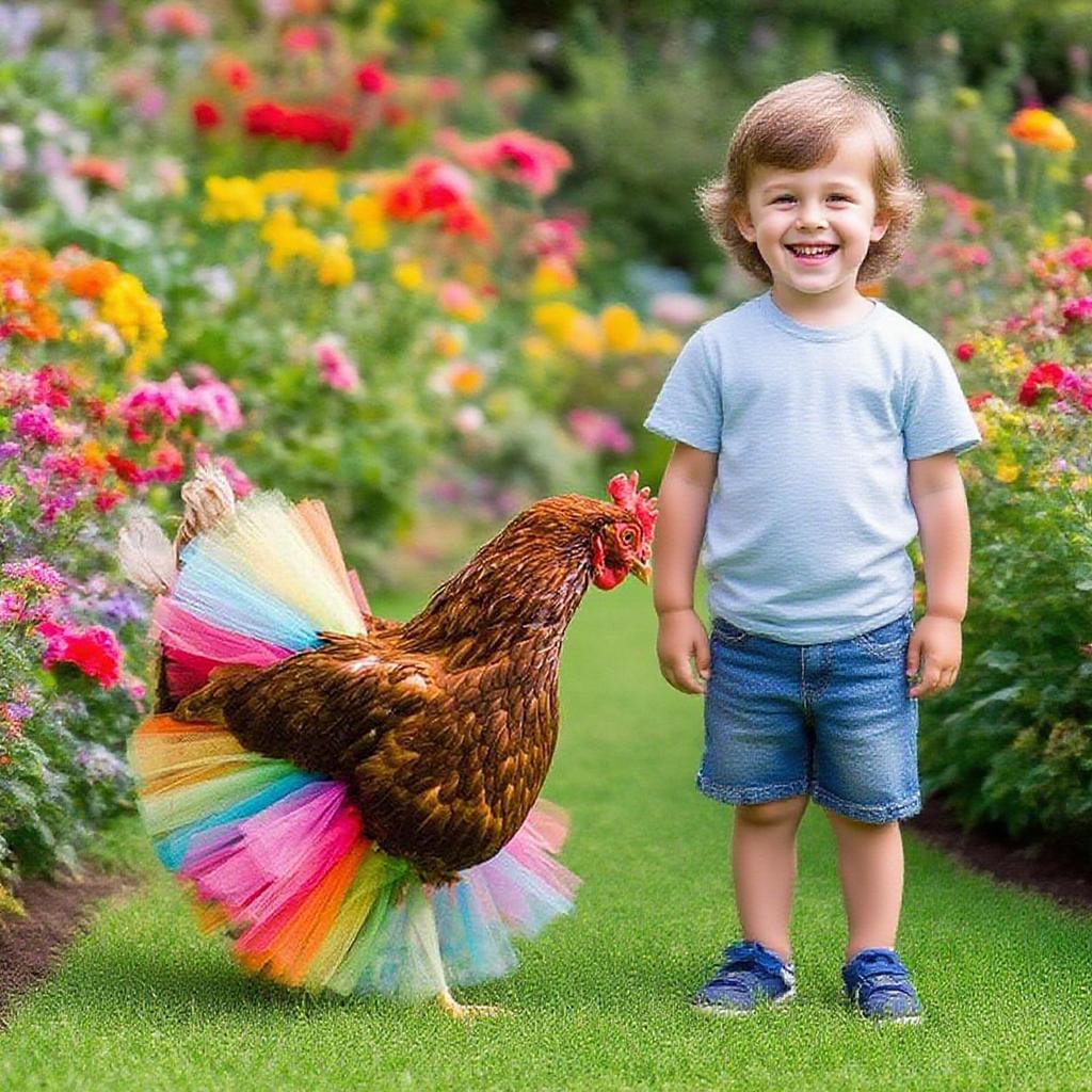 Chicken Clothing For Hens Funny Rainbow Hen Dress Pet Dress Up Props For Home Ducks Geese Halloween Birthday Cosplay Festival