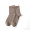 Unisex Cashmere Mid-Calf Socks: Warm, Odor-Resistant, Sweat-Absorbing, Thick Knit for Autumn/Winter.