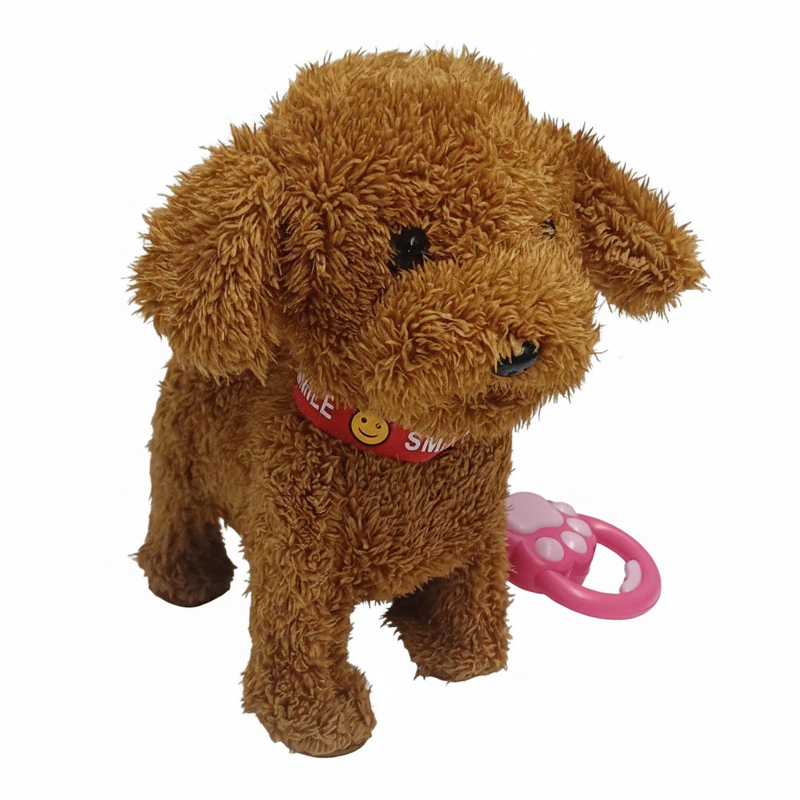 

Interactive Electronic Pet W/ Remote Control Leash Interactive Dog Stuffed Animal for Ages 4 Up