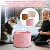 Pet Toy Storage Basket - Cotton Rope with Knot Handles, Color No Embroidery, for and Dog Toys, Treats and Accessories