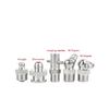 Metric & Imperial Thread Zerk Grease Fittings 304 Stainless Steel Straight Elbow Grease Nipple Lubrication Connector 10Pcs